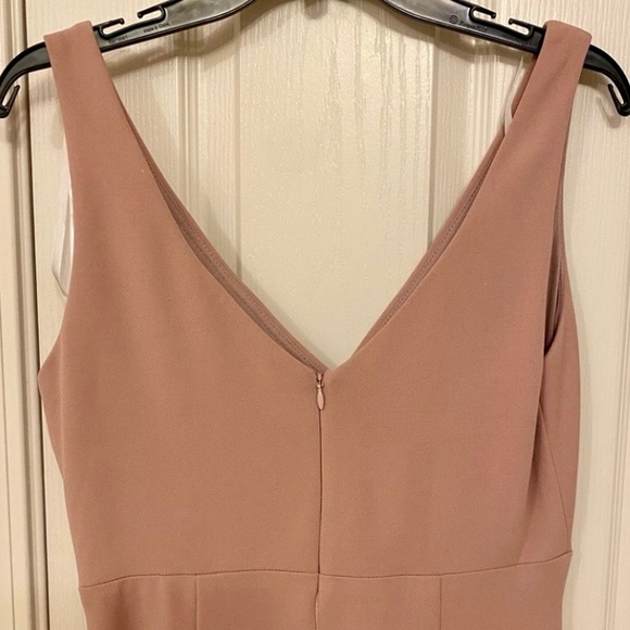 Betsy & Adam Flounce Cascade Ruffled dress Gown in Blush Rose Size 10 - Picture 5 of 9